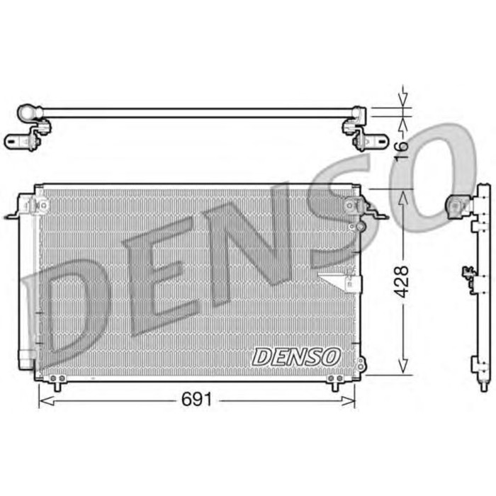 Радиатор кондиционера Denso DCN51008