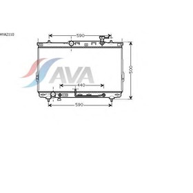 Радиатор системы охлаждения  AVA QUALITY COOLING HYA2110 3042914
