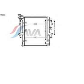 Радиатор системы охлаждения  AVA QUALITY COOLING MT2203 3042920