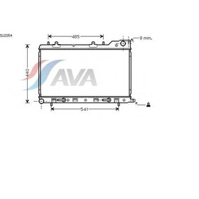 Радиатор системы охлаждения  AVA QUALITY COOLING SU2054 3042928