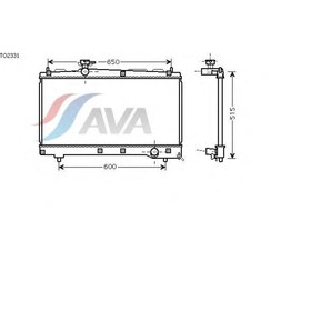Радиатор системы охлаждения  AVA QUALITY COOLING TO2331 3042931