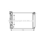 Радиатор системы охлаждения  AVA QUALITY COOLING TO2648 3042934 - фото 67364