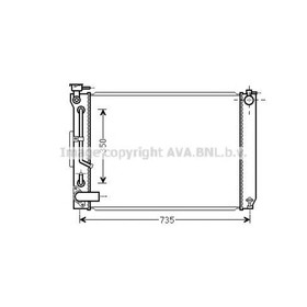 Радиатор системы охлаждения  AVA QUALITY COOLING TO2648 3042934