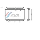 Радиатор системы охлаждения  AVA QUALITY COOLING VO2124 3042940 - фото 67365