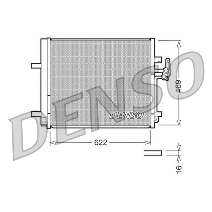 Радиатор кондиционера Denso DCN10016