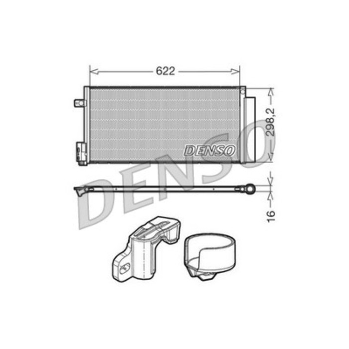 Радиатор кондиционера Denso DCN13110