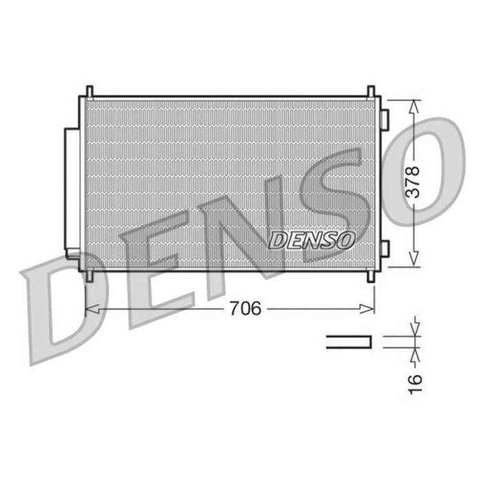 Радиатор кондиционера Denso DCN40002