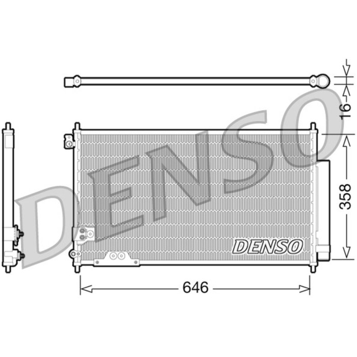 Радиатор кондиционера Denso DCN40009