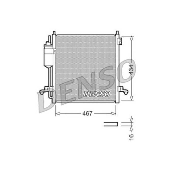 Радиатор кондиционера Denso DCN45001