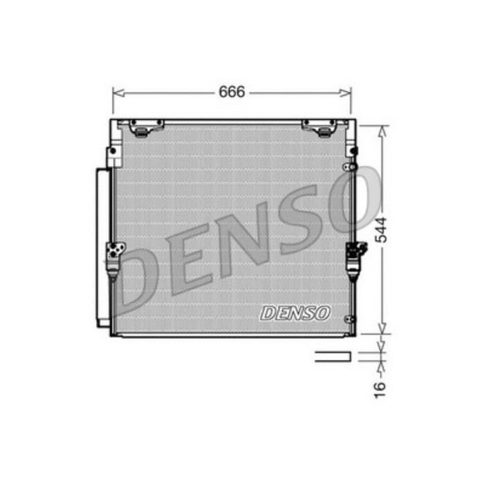 Радиатор кондиционера Denso DCN50036