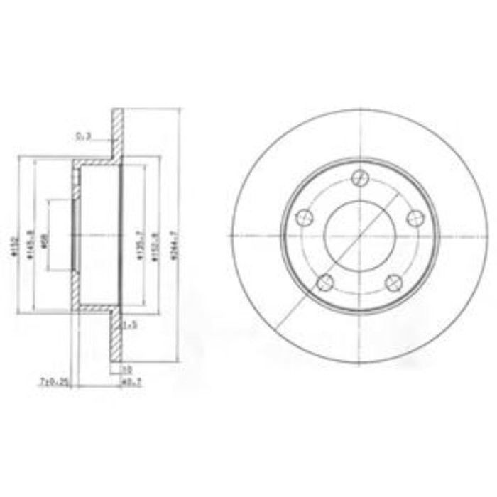 Диск тормозной DELPHI BG3381