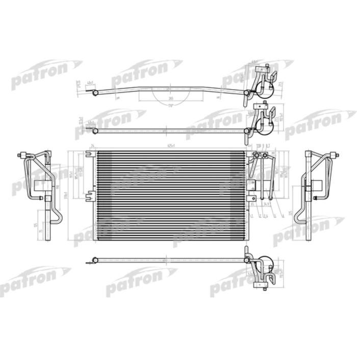 Радиатор кондиционера Patron PRS1040