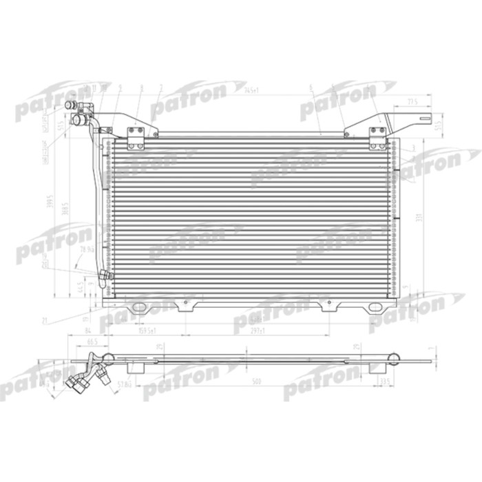 Радиатор кондиционера Patron PRS1098
