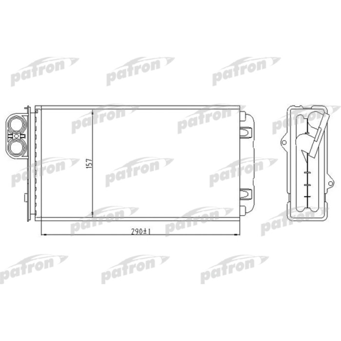 Радиатор отопителя Patron PRS2018