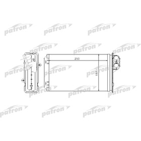 Радиатор отопителя Patron PRS2056 3043202