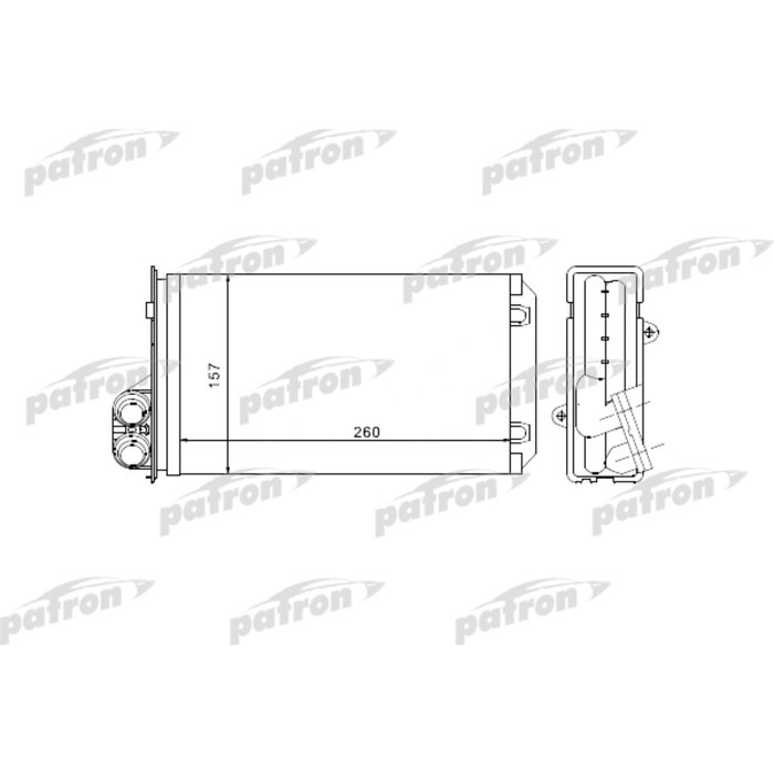 Радиатор отопителя Patron PRS2069