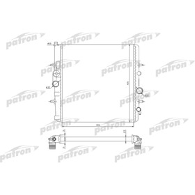 Радиатор охлаждения двигателя Patron PRS3506 3043266