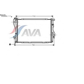 Радиатор системы охлаждения  AVA QUALITY COOLING BW2176 3042531