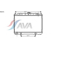 Радиатор системы охлаждения  AVA QUALITY COOLING DN2241 3042541