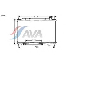 Радиатор системы охлаждения  AVA QUALITY COOLING DN2295 3042542