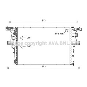 Радиатор системы охлаждения  AVA QUALITY COOLING IV2126 3042553