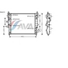 Радиатор системы охлаждения  AVA QUALITY COOLING MSA2271 3042558 - фото 67473