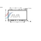 Радиатор системы охлаждения  AVA QUALITY COOLING SU2048 3042561 - фото 67474