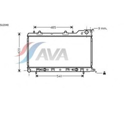 Радиатор системы охлаждения  AVA QUALITY COOLING SU2048 3042561