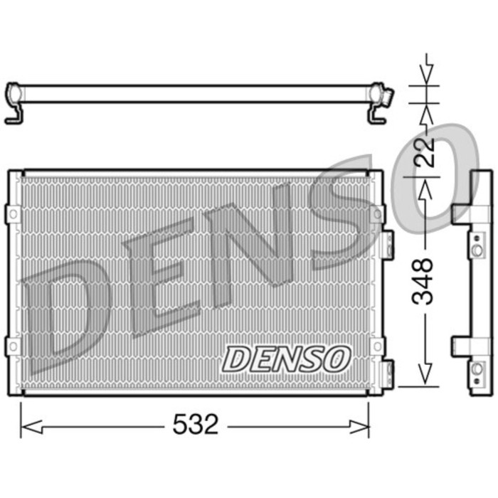 Радиатор кондиционера Denso DCN06002