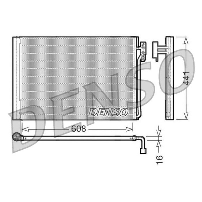 Радиатор кондиционера Denso DCN14001