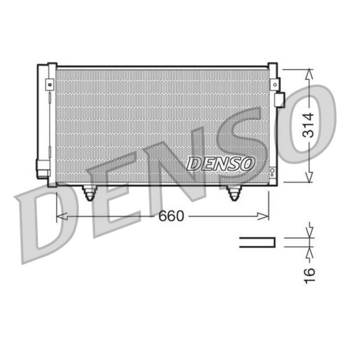 Радиатор кондиционера Denso DCN36003