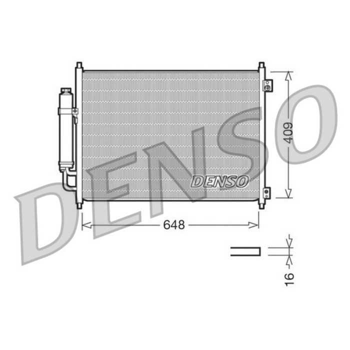 Радиатор кондиционера Denso DCN46001