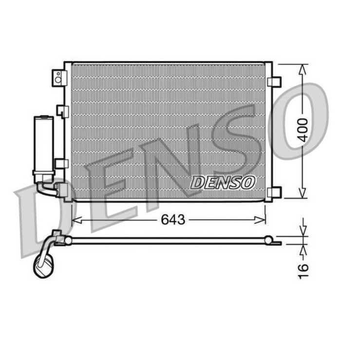 Радиатор кондиционера Denso DCN46002