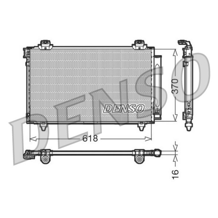 Радиатор кондиционера Denso DCN50012