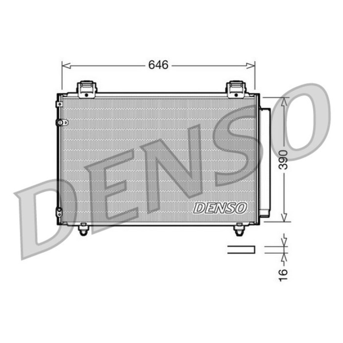 Радиатор кондиционера Denso DCN50024