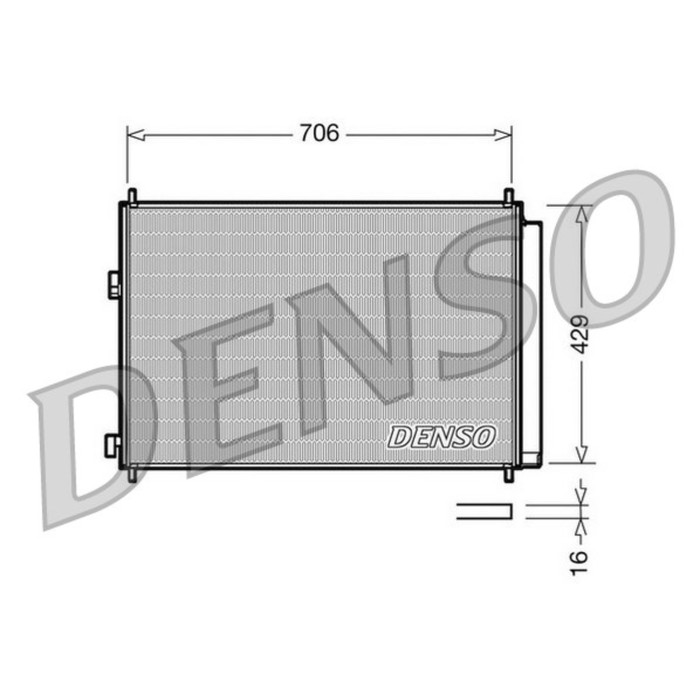 Радиатор кондиционера Denso DCN50030