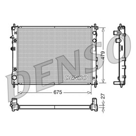Радиатор охлаждения двигателя Denso DRM36012 3042591