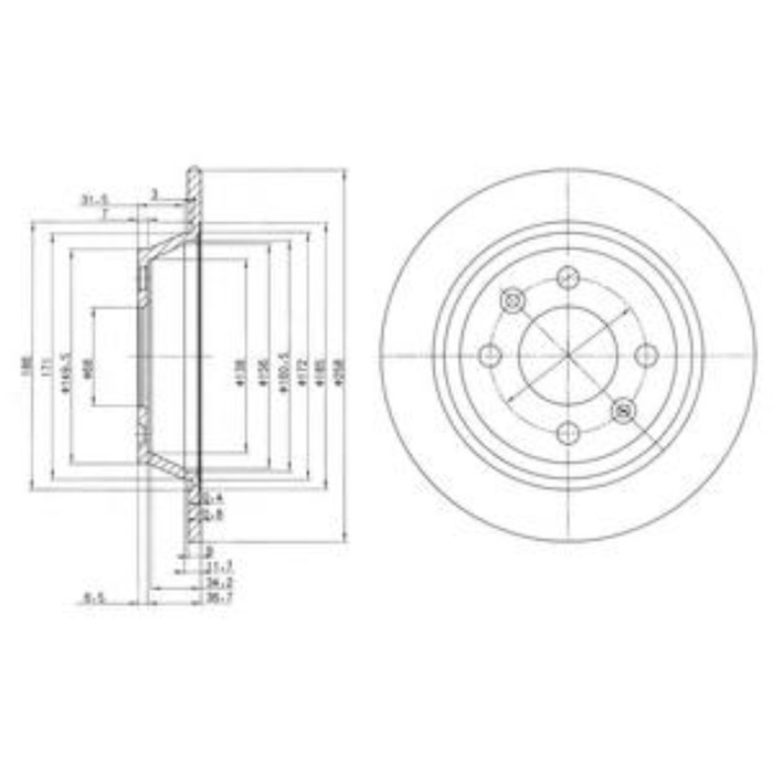 Диск тормозной DELPHI BG2420