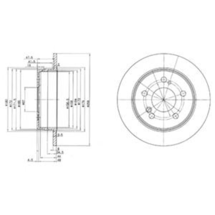 Диск тормозной DELPHI BG2291