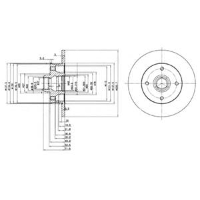 Диск тормозной DELPHI BG2389