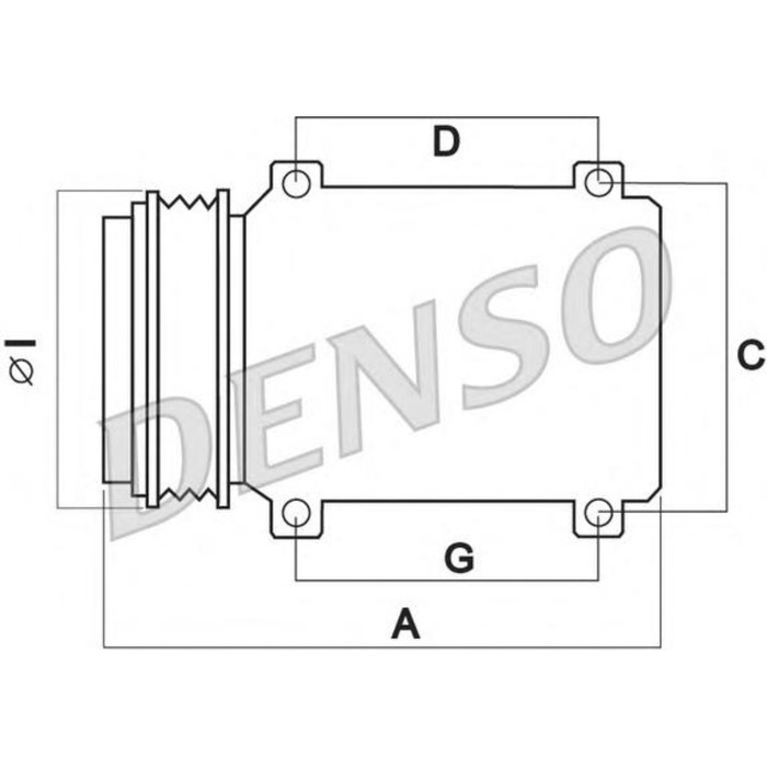 Компрессор кондиционера Denso DCP40012