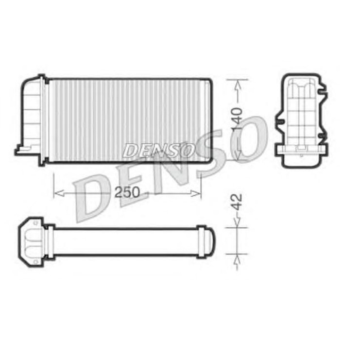 Радиатор отопителя Denso DRR09001