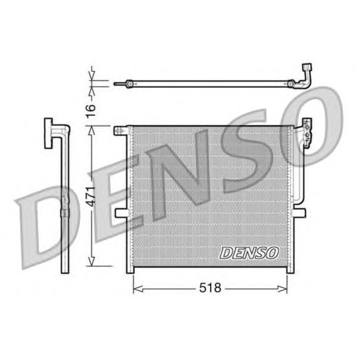 Радиатор кондиционера Denso DCN05001