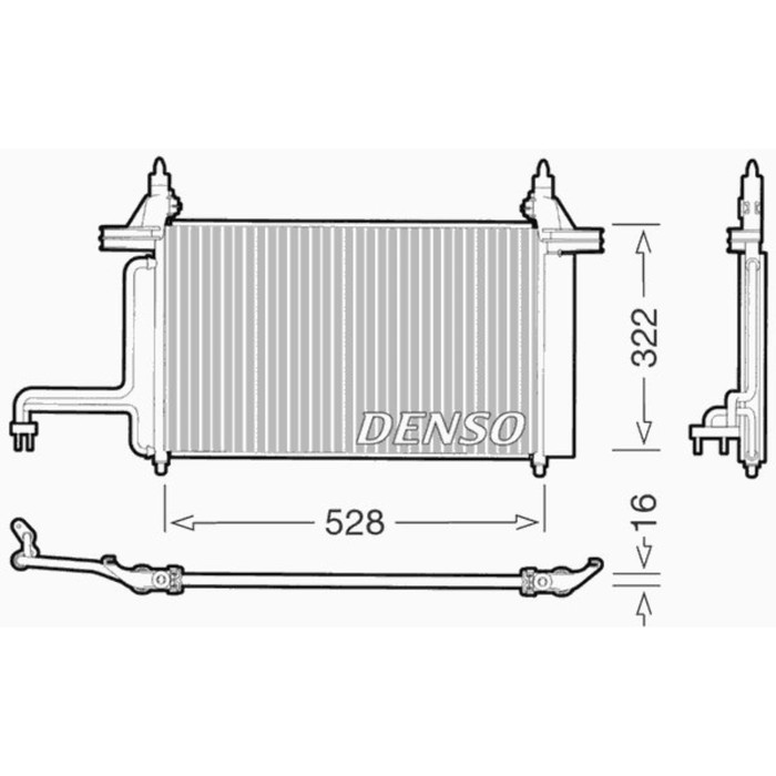 Радиатор кондиционера Denso DCN09130