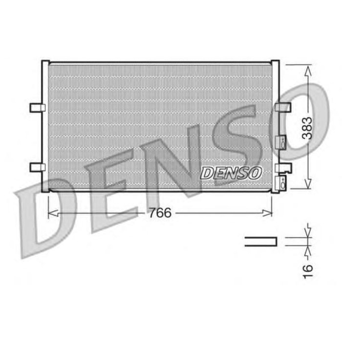 Радиатор кондиционера Denso DCN10009