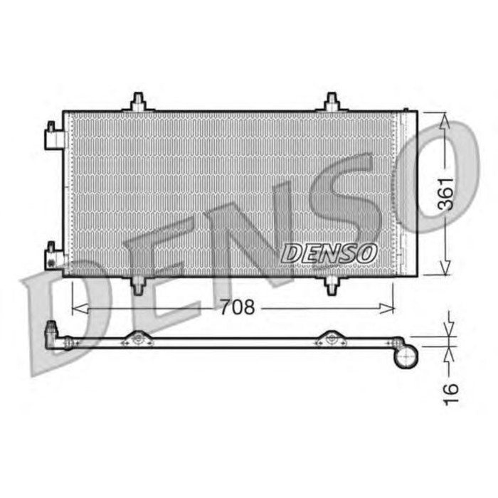 Радиатор кондиционера Denso DCN07011