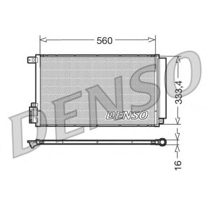 Радиатор кондиционера Denso DCN13109