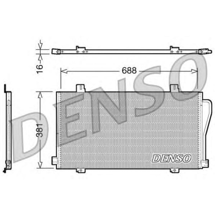 Радиатор кондиционера Denso DCN23017