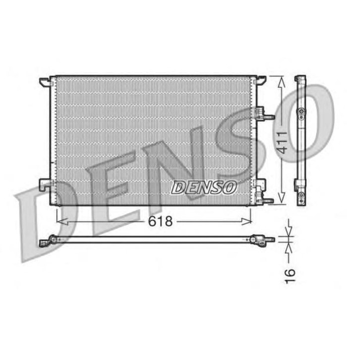 Радиатор кондиционера Denso DCN25001