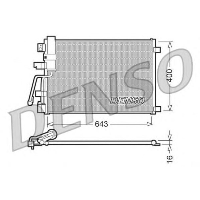 Радиатор кондиционера Denso DCN46003